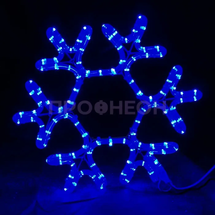 Световая фигура «Снежинка LED» 40*40 см, синяя