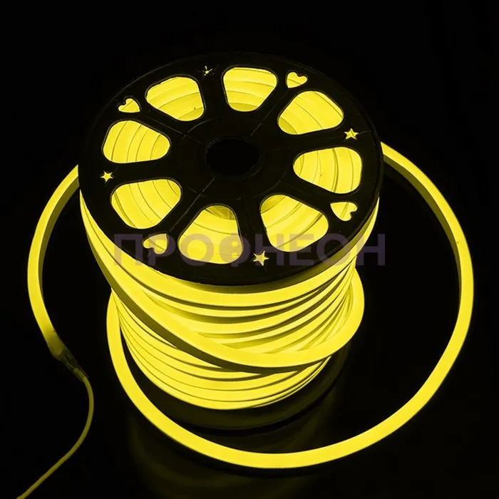 Гибкий неон — LED Neon Flex. Желтый, 15*26 мм, цена за 1м