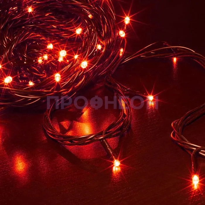 Гирлянда-нить LED Твинкл Лайт, 20м, IP54, красный, с контроллером