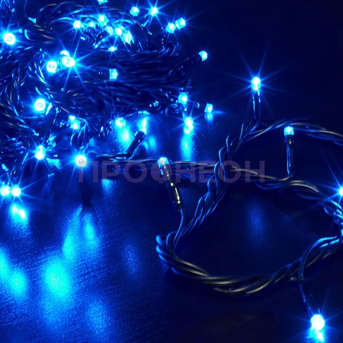 Гирлянда-нить LED Твинкл Лайт, 20м, IP54, синий, с контроллером