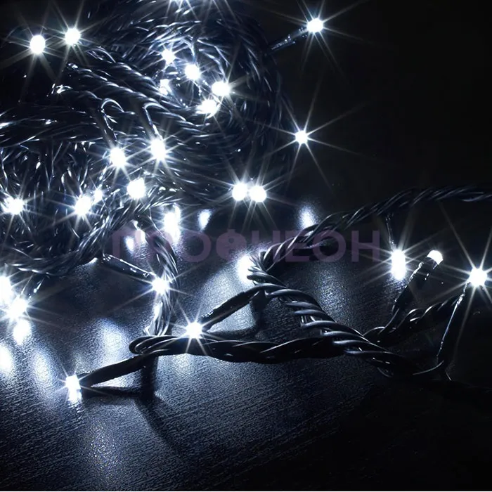 Гирлянда-нить LED Твинкл Лайт, 10м, IP54, белый холодный, с контроллером