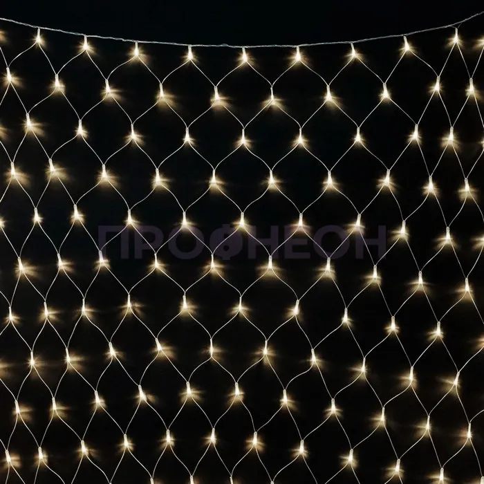Гирлянда-сеть светодиодная (LED Нет Лайт), 2*2м, белый теплый