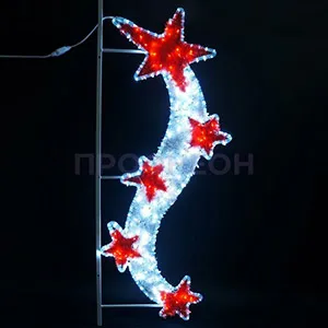 Световое панно Звезды из дюралайта