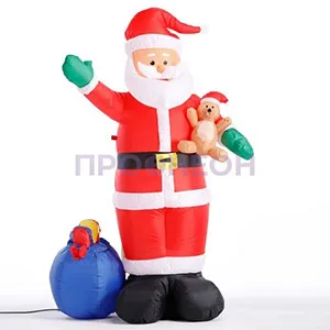 Надувная светящаяся фигура LED Дед Мороз