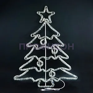 Светодиодная фигура Новогодняя елка из дюралайта