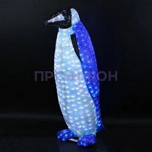Светодиодная светящаяся фигура Пингвин из акрила