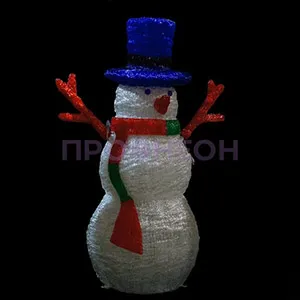 Светодиодный снеговик из акрила