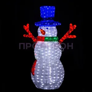Светящаяся фигура Снеговик из акрила