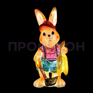 Световая фигура заяц с кукурузой из акрила