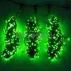 Комплект светодиодной гирлянды Клип Лайт Спайдер с тремя зелеными нитями и трансформатором в упаковке