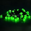 Светодиодная гирлянда Мультишарики Мини зеленого свечения, длина 10 метров, миниатюрные шарики на проводе.