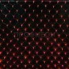 Красная светодиодная гирлянда-сеть LED Нет Лайт размером 2 на 1 метр, сложенная для транспортировки.