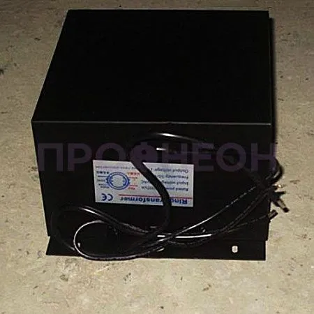 Клеммная колодка трансформатора 220-24В 1000Вт IP65 с маркировкой входных и выходных контактов