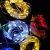 LED гирлянда-нить желтого цвета 10 метров в упаковке, вид крупным планом