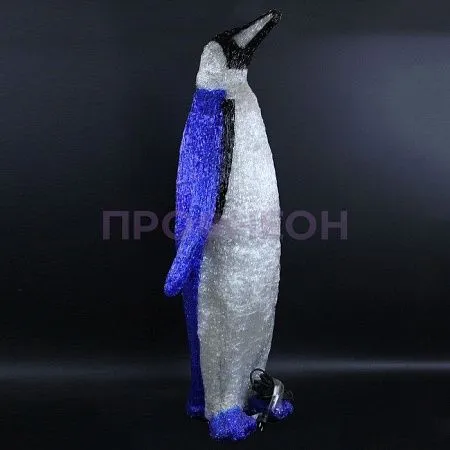 Крупный план фигуры Пингвин Королевский: акриловый корпус, 1528 LED-ламп, белое свечение, IP65