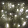 Гирлянда-бахрома светодиодная, 4*0.9м, ПВХ, IP65, теплый белый