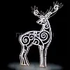 Светодиодная фигура ажурная, «Олень», белый, 150*110*10 см