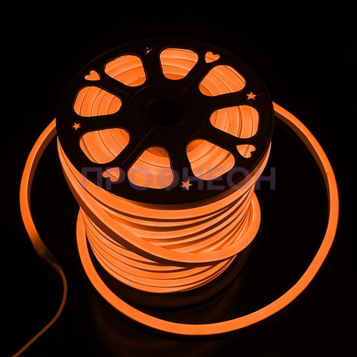 Гибкий неон — LED Neon Flex. Оранжевый, 15*26 мм, цена за 1м