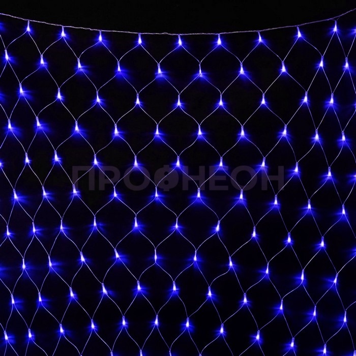 Гирлянда-сеть светодиодная (LED Нет Лайт), 2*1м, синий