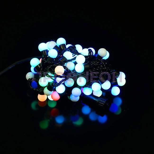 Светодиодная гирлянда Мультишарики Мини, 10м, RGB (медленная смена цвета)