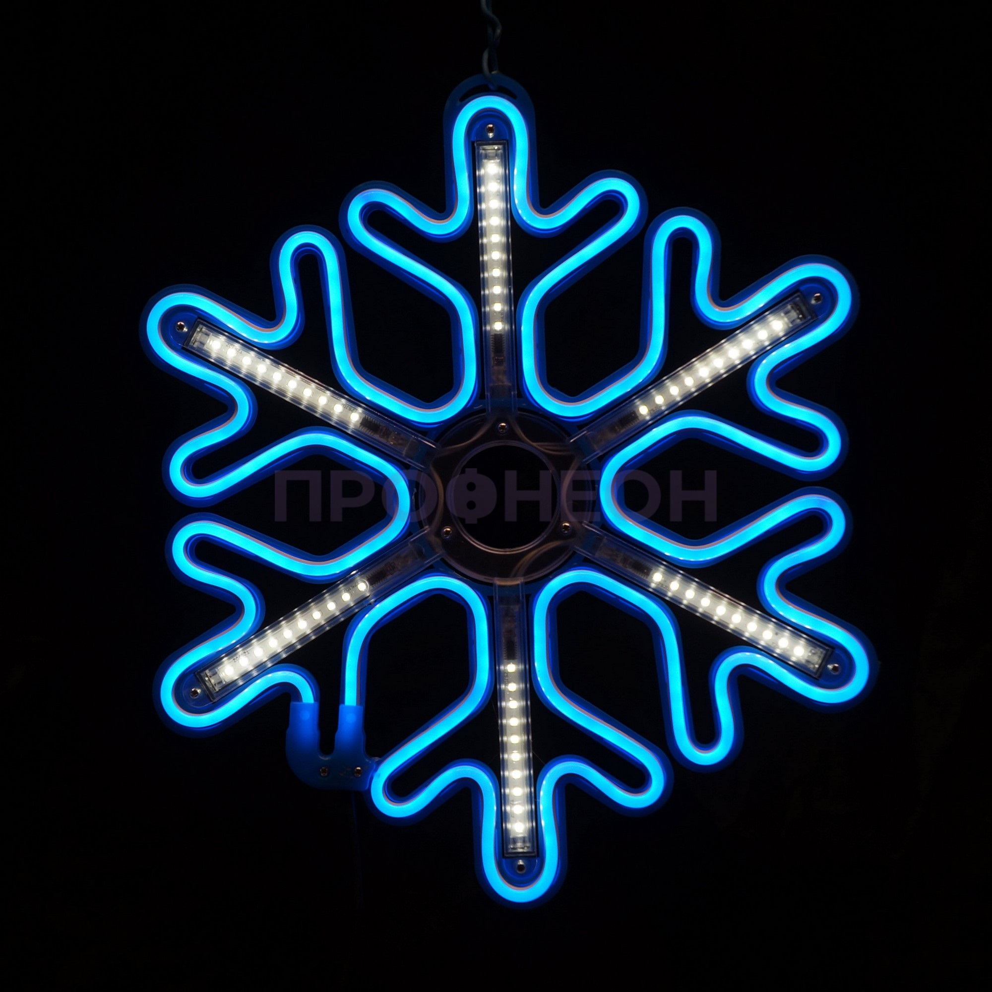 Световая фигура «Снежинка LED» 40*40 см, белая
