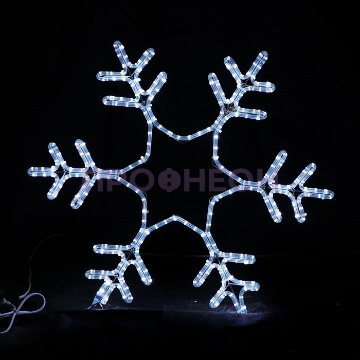 Световая фигура «Снежинка LED» 76*76 см, белая
