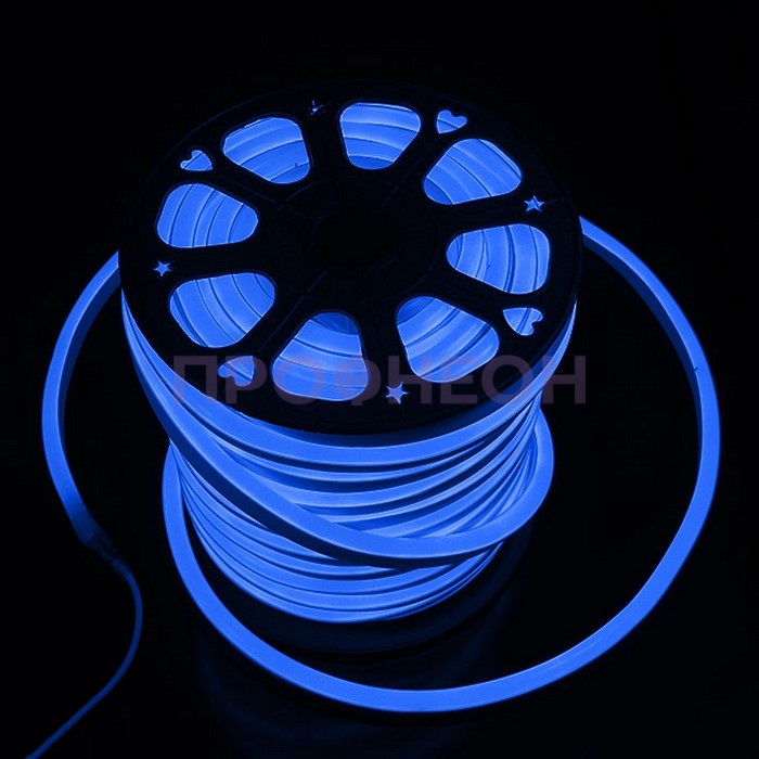 Гибкий неон — LED Neon Flex. Синий, 15*26 мм, цена за 1м