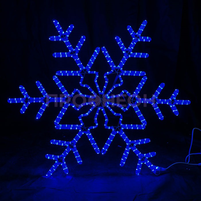 Световая фигура «Большая Снежинка LED» 95*95 см, синяя
