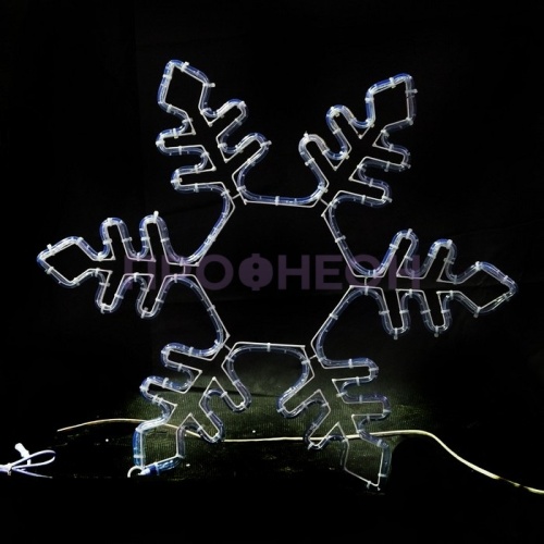 Световая фигура «Снежинка LED», 75*75 см, теплый белый