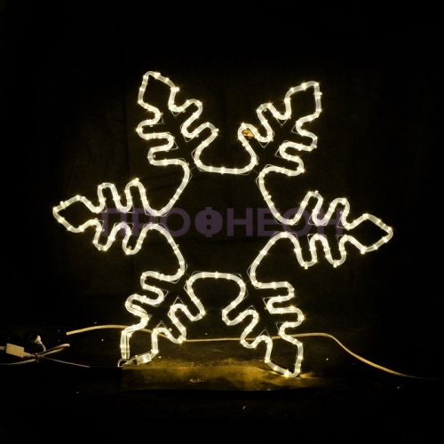Световая фигура «Снежинка LED», 75*75 см, теплый белый