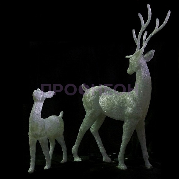 Пара благородных оленей (белый) Пара благородных оленей (белый)