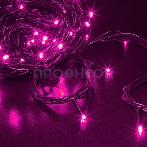 Гирлянда-нить LED Твинкл Лайт, 10м, IP54, розовый, с контроллером