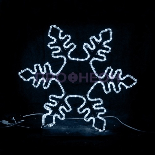 Световая фигура «Снежинка LED» 75*75 см, белая
