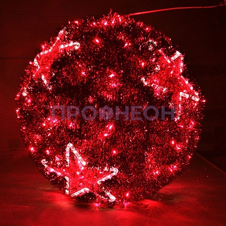 Световая фигура «Шар», красный, 40 см Световая фигура «Шар», красный, 40 см