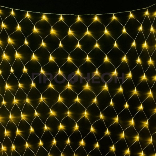 Гирлянда-сеть светодиодная (LED Нет Лайт), 2*2м, желтая