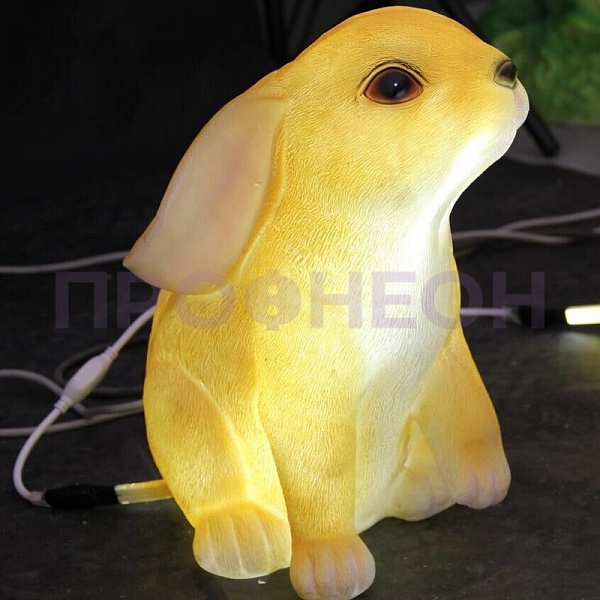 Объемная фигура из стекловолокна "Кролик", 39*37*26 см, с трансформатором Световая фигура акриловая, «Снеговик с лопатой и метлой», 170 см