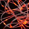 Крупный план светодиодной нити PRF-TR-10M-100ML-24V-R красного цвета, 10 метров
