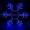 Световая фигура «Снежинка LED» 76*76 см, синяя
