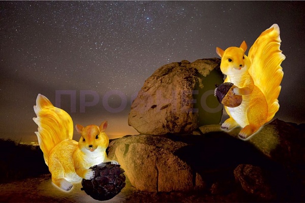 Объемная фигура из стекловолокна "Белочка", 50*47*30 см, с трансформатором Световая фигура акриловая, «Снеговик с лопатой и метлой», 170 см