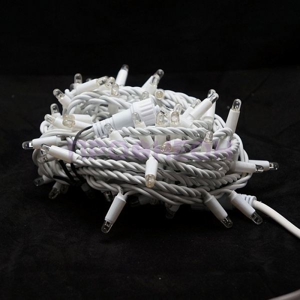 Гирлянда-нить LED Стринг Лайт, 10м, КАУЧУК, IP65, белый холодный, 24В Гирлянда-нить LED Стринг Лайт, 10м, КАУЧУК, IP65, белый холодный, 24В