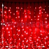 Светодиодный дождь Плей Лайт, 2*6м, IP54, красный