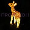 Крупный план коричневого светодиодного оленя: светодиоды, провода, гипоаллергенные материалы, 24V