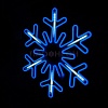 Световая фигура «Снежинка LED» 80*80 см, синяя с динамикой Световая фигура «Снежинка LED» 40*40 см, белая