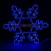Световая фигура «Снежинка LED» 75*75 см, синяя
