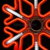 Световая фигура «Снежинка LED» 40*40 см, красная с динамикой Световая фигура «Снежинка LED» 40*40 см, белая