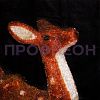 Крупный план ветвей светодиодного оленя коричневого цвета: плотные диоды, каркас и провод 24V