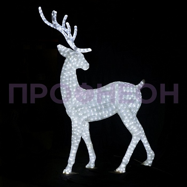 Пара благородных оленей (белый) Пара благородных оленей (белый)