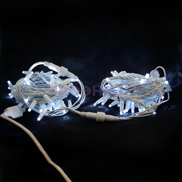 Гирлянда-нить LED Стринг Лайт, 10м, КАУЧУК, IP65, белый холодный, 24В Гирлянда-нить LED Стринг Лайт, 10м, КАУЧУК, IP65, белый холодный, 24В