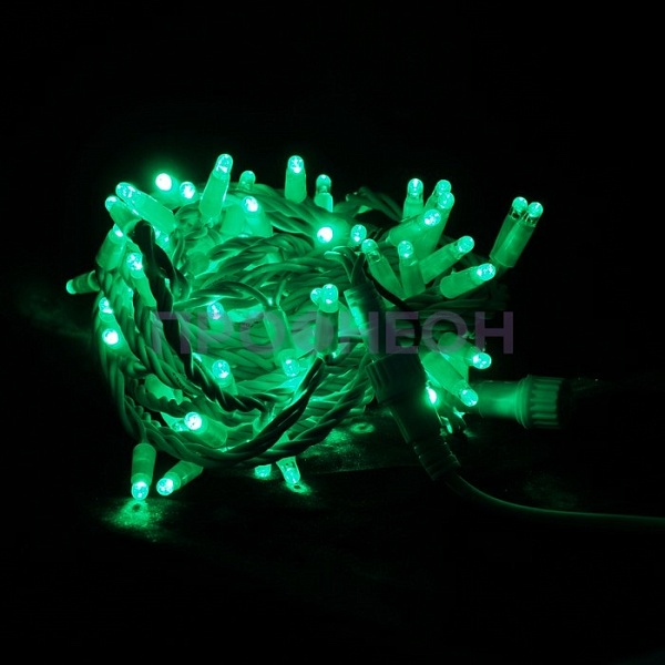 Гирлянда-нить LED Стринг Лайт, 10м, КАУЧУК, IP65, зеленый, 24В Гирлянда-нить LED Стринг Лайт, 10м, КАУЧУК, IP65, зеленый, 24В