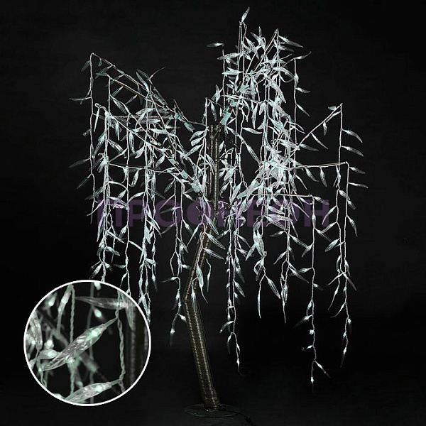 Светодиодное дерево «Ива плакучая», 1.5*0.6 м, белая Светодиодное дерево «Ива плакучая», 1.5*0.6 м, белая